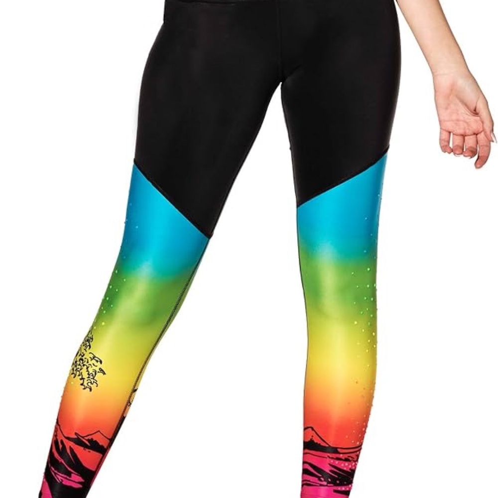 Zumba Swarovski Crystal Leggings, Size XS-S